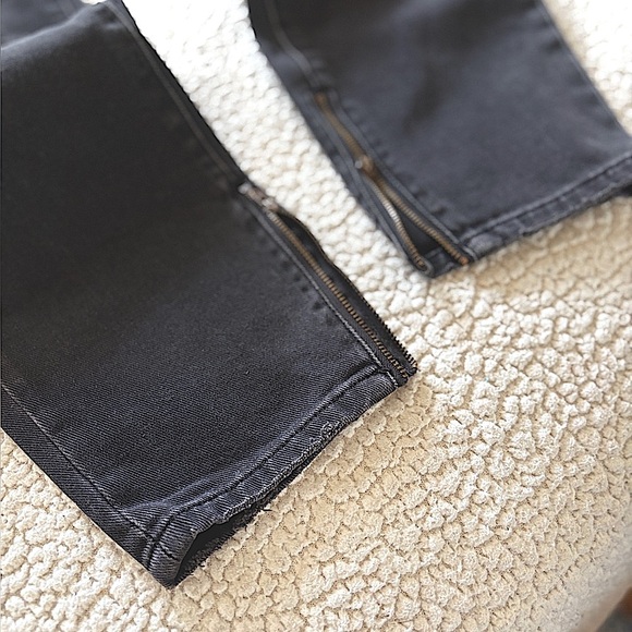 •One Teaspoon Free-bird LW Ankle Zip Denim Jeans in Black Sz 26 & 29 - Picture 13 of 13